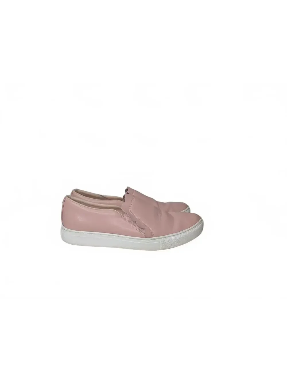 Kate Spade Pink Slip-On‎ Leather Sneakers with Scalloped Detail Size 9.5